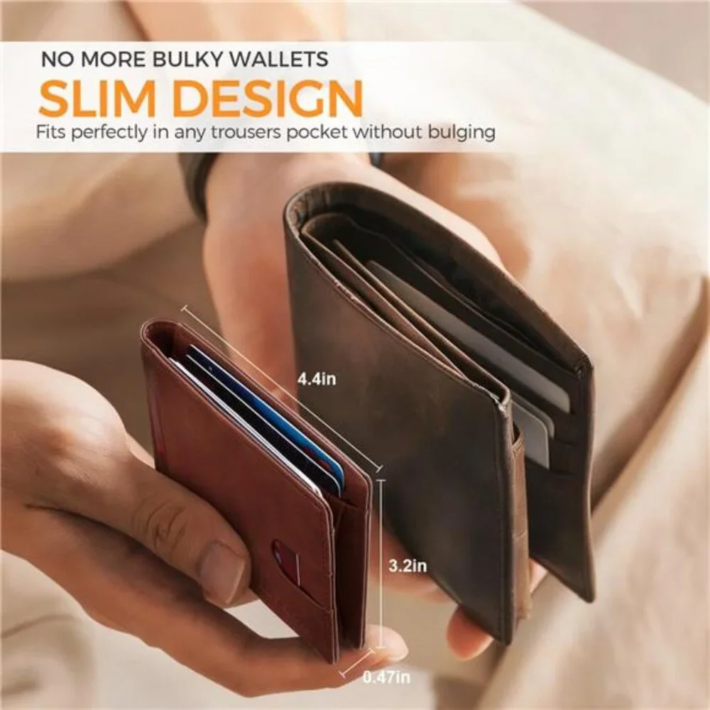New Slim Novelty Wallets for Men RFID Blocking 11 Card Holder Minimalist